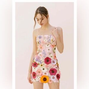 Storia Floral Appliqué Dress